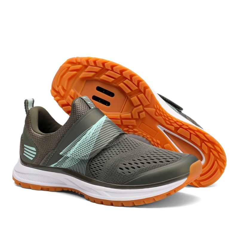 Unisex velosipēdu kurpes iekšējai un kalnu velobraukšanai — stingra zole, gumijas zole, atbalsts un šoku absorbēšana