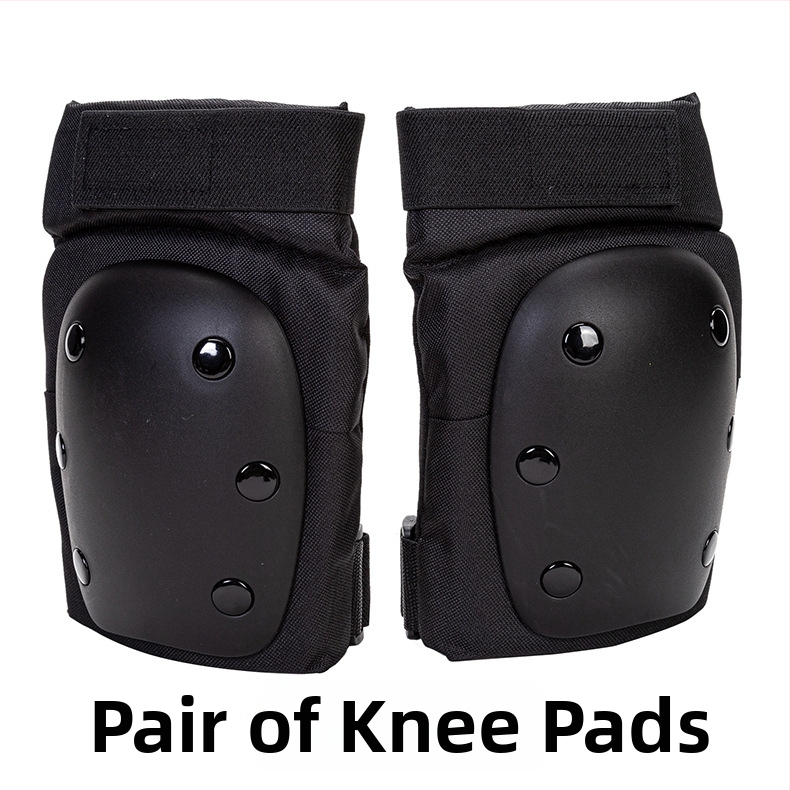 Aizsargu komplekts skrituļslidošanai un ziemas sporta veidiem - ceļgalu, elkoņu un plaukstu aizsargi ar putu pildījumu, sešu vienību komplekts