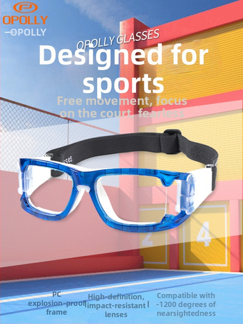 OPOLLY L006 Sportske naočale za miopiju, PC okvir, unisex, izmjenjive leće, uklonjive ručke