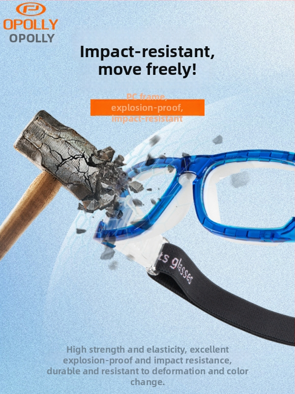 OPOLLY L006 Športové okuliare na miopiu, PC rám, unisex, vymeniteľné šošovky, odnímateľné ramená