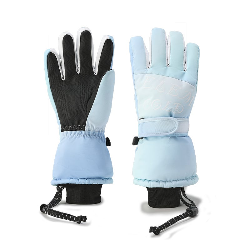 Bērnu slēpošanas cimdi, 2L materiāls, bērniem, piemēroti slēpošanai, bez importa