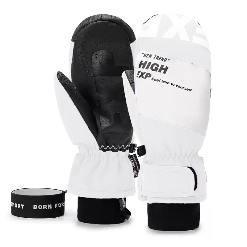 High Experience universālie slēpošanas cimdi ar skārienjutīgu ekrānu, ūdensizturīgi, kabata skipassa kartei