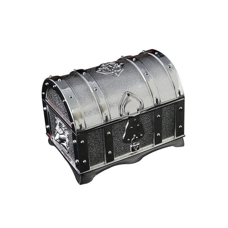 Ruiya A00024 Kutija za nakit od cinkovog legura – Uzorak pruga, Čvrsta konstrukcija, Zaključava se