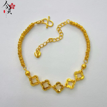 Narukvica Jinling Jewelry, pozlaćeni bakar, elektroplatiranje, ženski modni dodatak