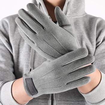 Vyrų pirštinės su flip dangteliu, atsparios dėvėjimui, Ice Silk medžiagos ir medvilnės mišinys, rudens–žiema, Mylares