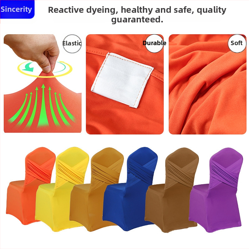 Prosperity poťah na stoličku – svadobný štýl, materiál: polyuretánové elastické vlákno (spandex), hotelový štýl