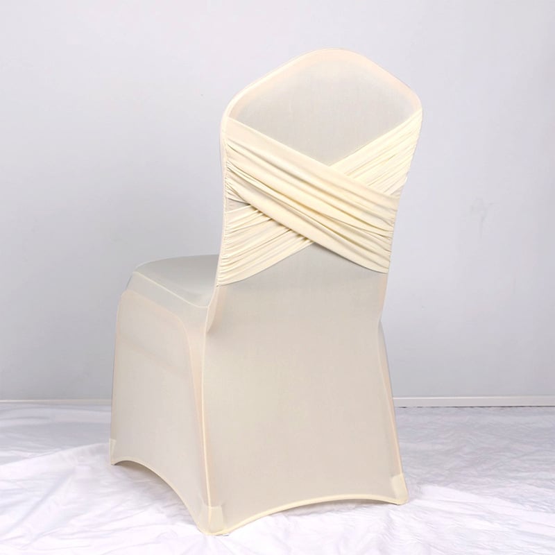 Prosperity sēdekļa pārvalks – kāzu stils, materiāls: poliuretāna elastīgs šķiedra (spandex), viesnīcu stila noskaņa