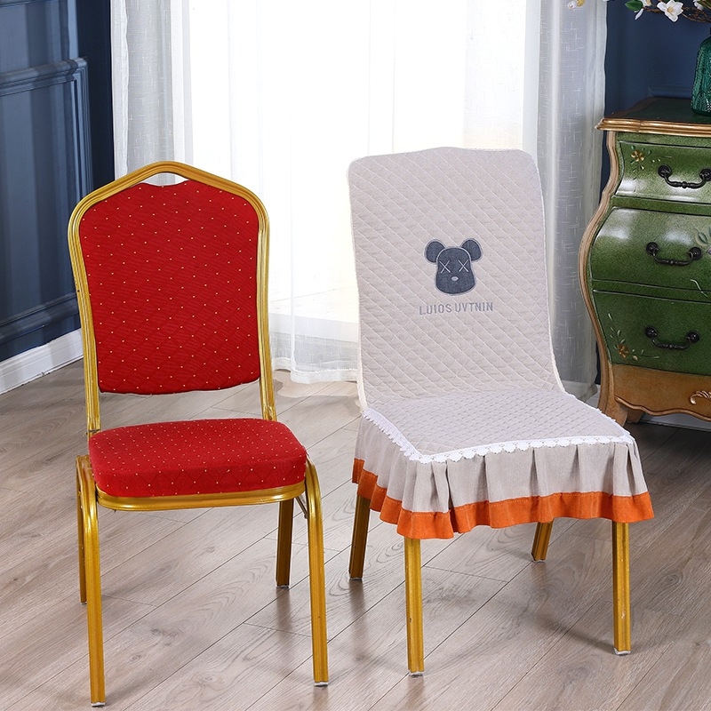 Navlaka za stolicu za hotel – Materijal: poliuretansko elastinsko vlakno (spandex); Oblik: kvadratni oblik; Uzorak: mreža; Funkcija: otpornost na visoke temperature; Stil: jednostavan i moderan