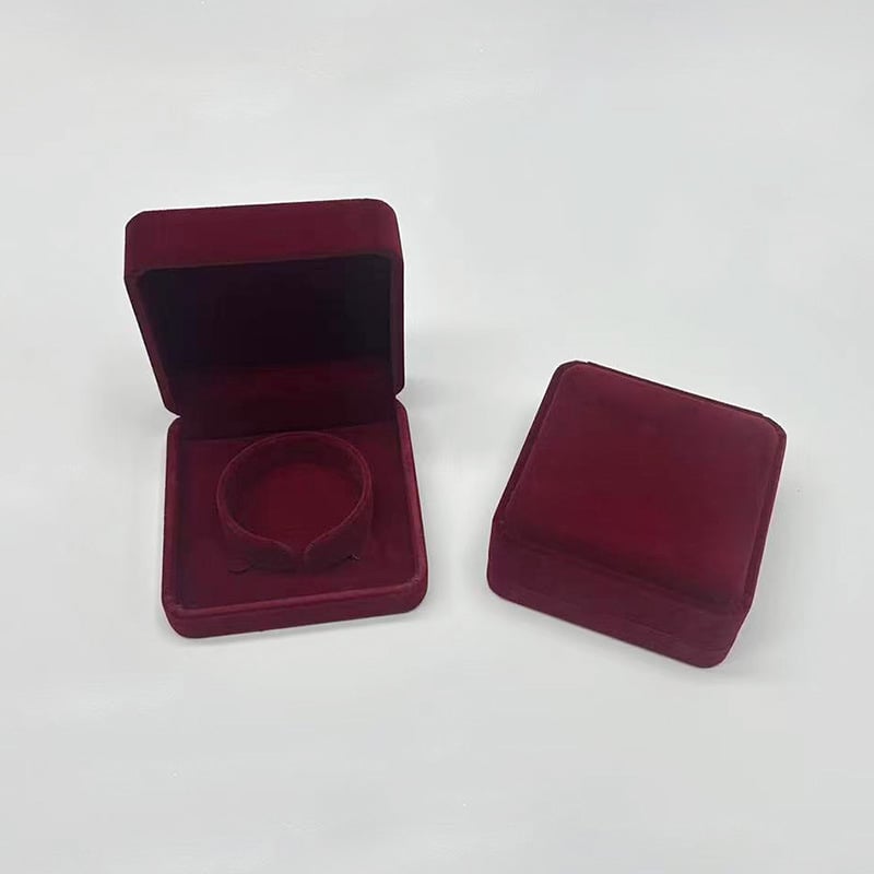 Flanel bélésű karkötő doboz, ékszercsomagoláshoz, üres ajándékdoboz