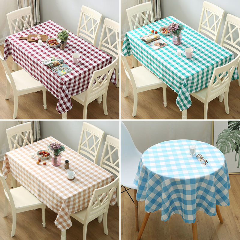 Jia lihua πολυεστερικό τραπεζομάντιλο καρό, ορθογώνιο, μοντέρνο μινιμαλιστικό στιλ ξενοδοείου
