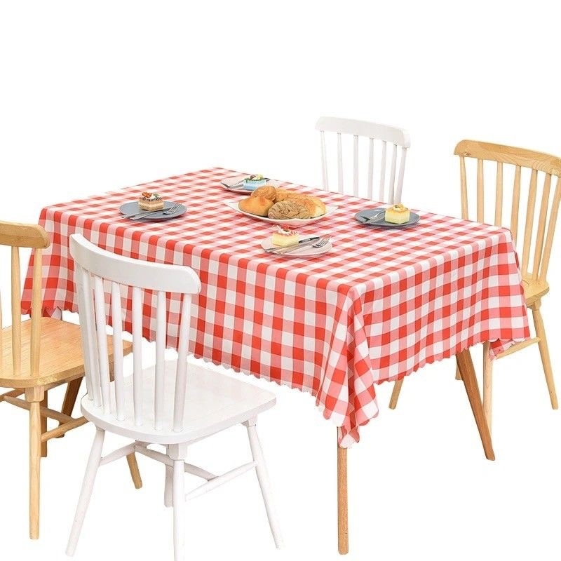 Jia lihua πολυεστερικό τραπεζομάντιλο καρό, ορθογώνιο, μοντέρνο μινιμαλιστικό στιλ ξενοδοείου