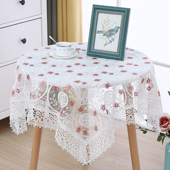 Staltiesė su gėlėtu raštu, apskrito formos, poliesterio audinys, Europos stilius, namų naudojimui