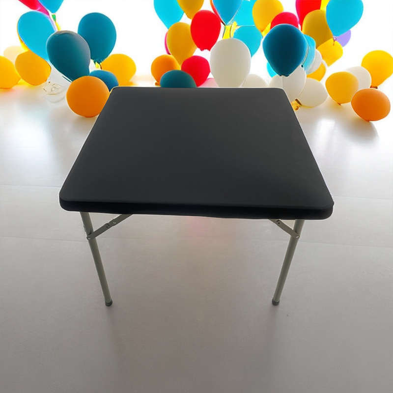 Staltiesė, kvadratinė forma, mišrus materialas, šiuolaikiškas minimalistinis stilius, viešbučio stilius