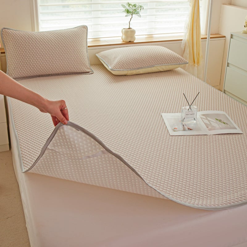 Triju daļu ice silk atdzesējošā matu komplekts, vasaras 2024. modeļa, mazgāšanai mašīnā, dabīgais lateks