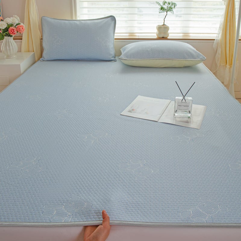 Triju daļu ice silk atdzesējošā matu komplekts, vasaras 2024. modeļa, mazgāšanai mašīnā, dabīgais lateks