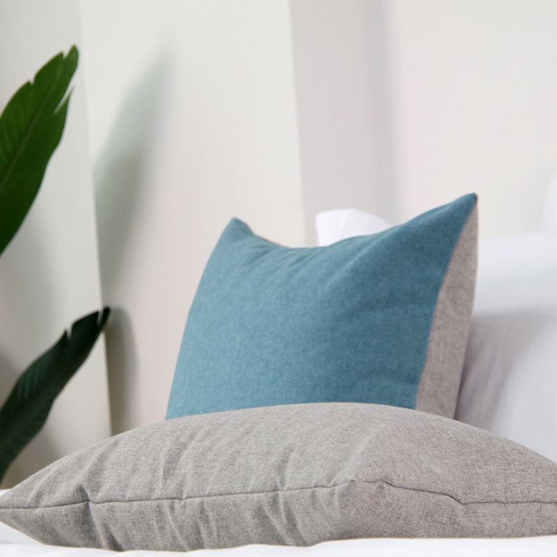 Nordijski inspiriran moderni minimalistični pamuk-lin jednobojni posteljni runner za hotele, hostele i model sobe
