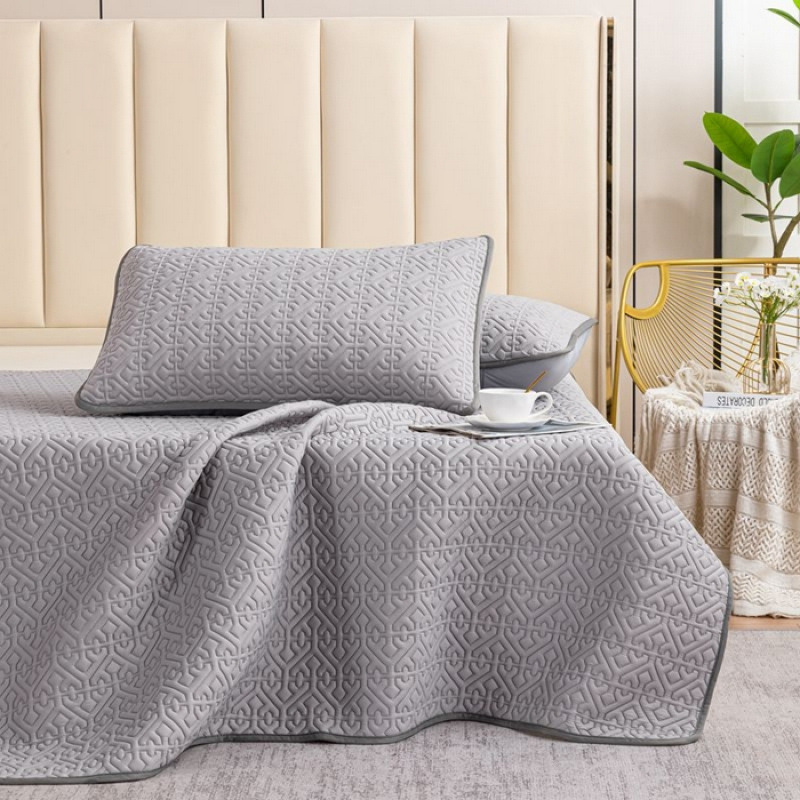 3-daļīgs Mica Ice Silk Lateksa dzesējošais mats komplekts, 90%+ dabīgā latekss, drukātais austs, moderns minimālisma stils, bez pielāgošanas