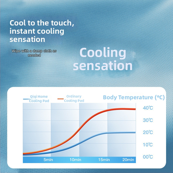 Hladnjivi jastuk za sjedenje za uredsku stolicu, prozračan Ice Silk materijal, latex punjenje, jednostavan i modern stil, za hlađenje i prevenciju pregrijavanja