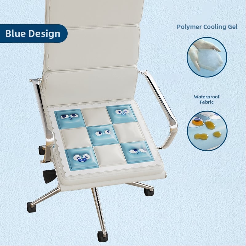 Hladnjivi jastuk za sjedenje za uredsku stolicu, prozračan Ice Silk materijal, latex punjenje, jednostavan i modern stil, za hlađenje i prevenciju pregrijavanja