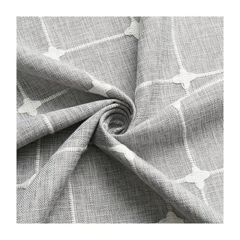 Dušas aizkars, džakarda lina audums, ūdensnecaurlaidīgs un pelējuma izturīgs, mūsdienīgs vienkāršs stils, poliesteris + lina, pielāgojams raksts