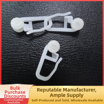 Plastmasas aizkaru āķi, mūsdienīgs minimālistisks stils, zīmols hpg, iepakojumā 50 gab.