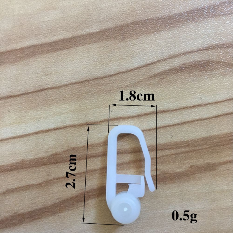 Plastmasas aizkaru āķi, mūsdienīgs minimālistisks stils, zīmols hpg, iepakojumā 50 gab.