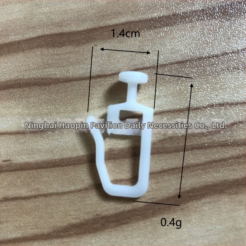 Plastmasas aizkaru āķi, mūsdienīgs minimālistisks stils, zīmols hpg, iepakojumā 50 gab.