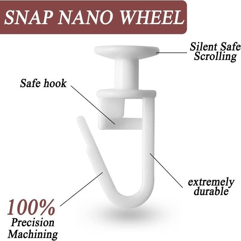 Plastmasas aizkaru āķi, mūsdienīgs minimālistisks stils, zīmols hpg, iepakojumā 50 gab.