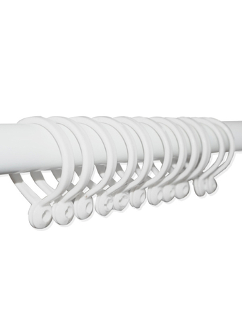 Plastični prstenovi za zavjese za rimske šipke – moderni minimalistički stil