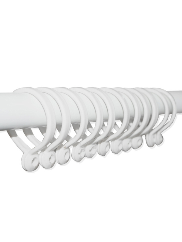 Plastični prstenovi za zavjese za rimske šipke – moderni minimalistički stil
