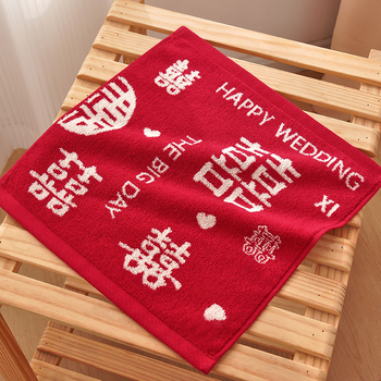 Esküvői zsebkendőpár 100% pamutból, Jacquard szövés, 58 g, pár számára, technológia fonal: fonal