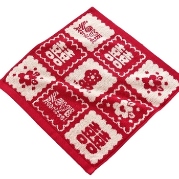 Esküvői zsebkendőpár 100% pamutból, Jacquard szövés, 58 g, pár számára, technológia fonal: fonal