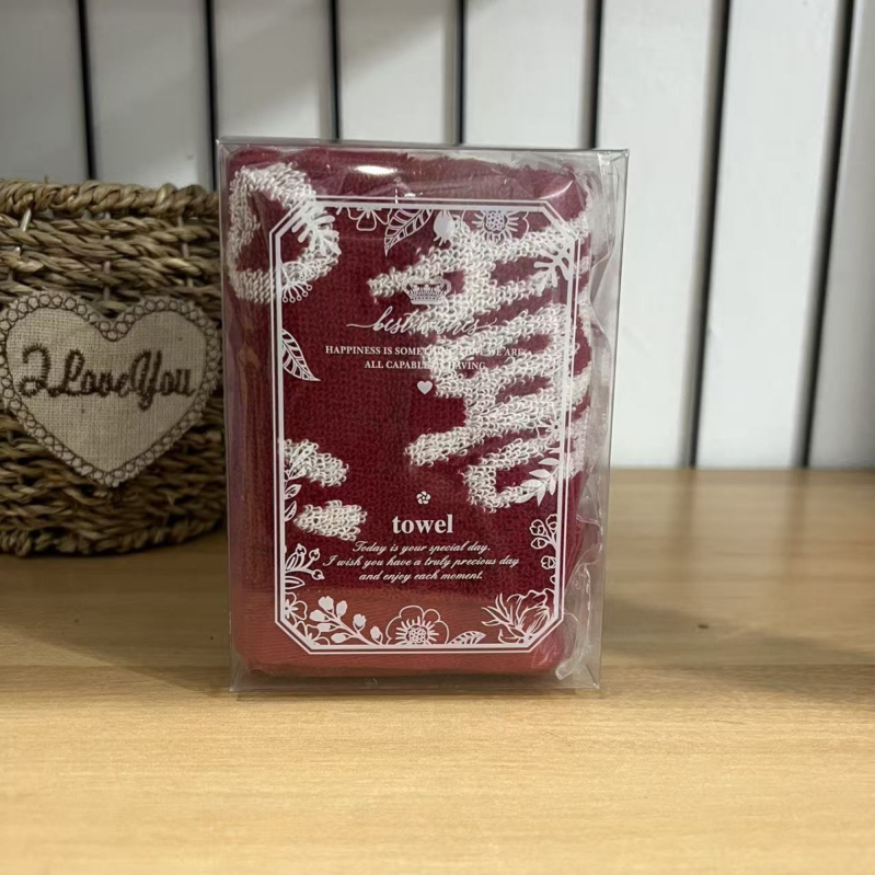 Esküvői zsebkendőpár 100% pamutból, Jacquard szövés, 58 g, pár számára, technológia fonal: fonal