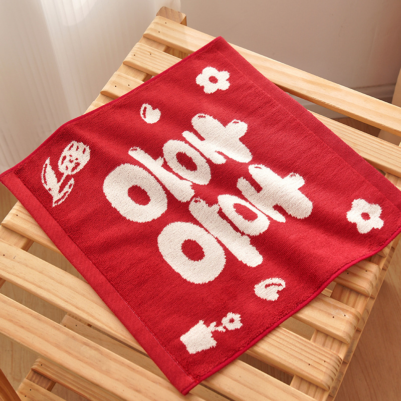 Esküvői zsebkendőpár 100% pamutból, Jacquard szövés, 58 g, pár számára, technológia fonal: fonal