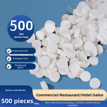 Nem szövött anyagból készült tömörített törölköző, vastagodott és rendkívül nedvszívó, 50 g-tól, szállodák és vendéglátás számára, márka Good Family, 500 darabos csomag.