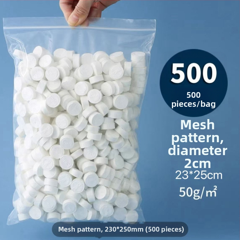 Nem szövött anyagból készült tömörített törölköző, vastagodott és rendkívül nedvszívó, 50 g-tól, szállodák és vendéglátás számára, márka Good Family, 500 darabos csomag.