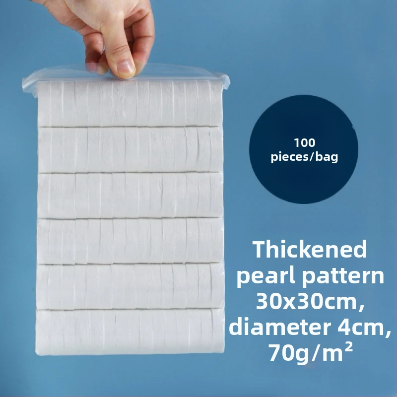 Nem szövött anyagból készült tömörített törölköző, vastagodott és rendkívül nedvszívó, 50 g-tól, szállodák és vendéglátás számára, márka Good Family, 500 darabos csomag.