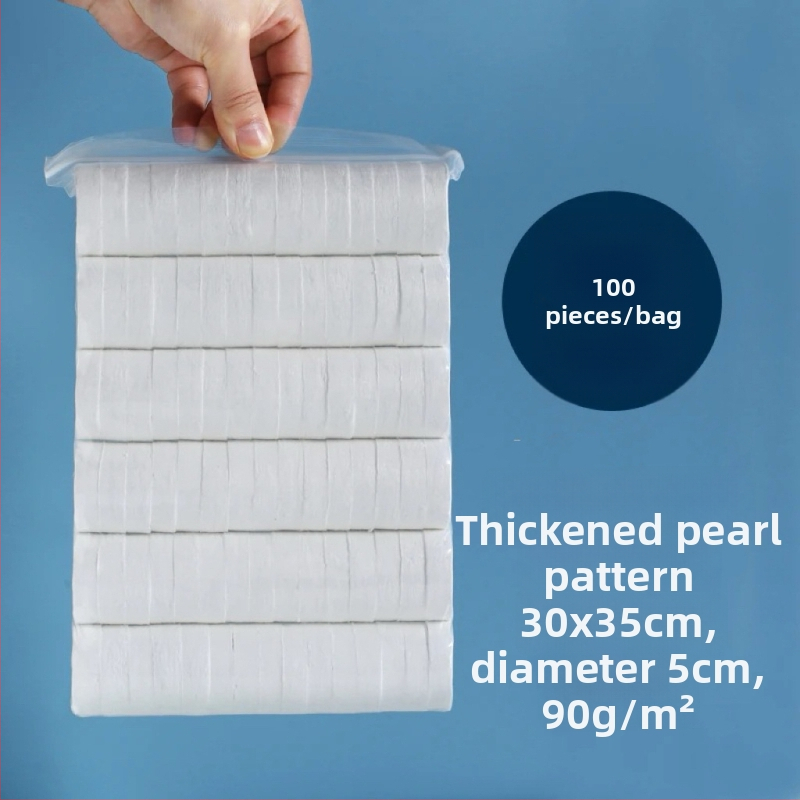 Nem szövött anyagból készült tömörített törölköző, vastagodott és rendkívül nedvszívó, 50 g-tól, szállodák és vendéglátás számára, márka Good Family, 500 darabos csomag.