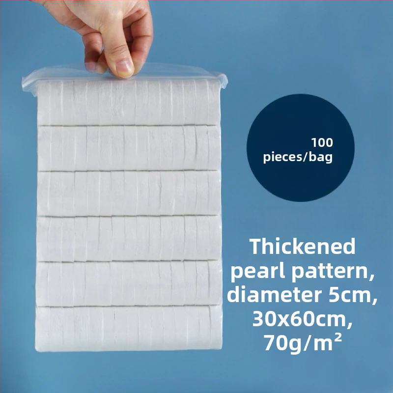 Nem szövött anyagból készült tömörített törölköző, vastagodott és rendkívül nedvszívó, 50 g-tól, szállodák és vendéglátás számára, márka Good Family, 500 darabos csomag.