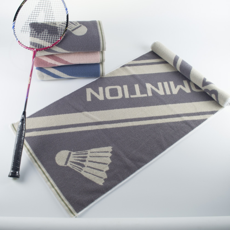Sportski ručnik, produženi jacquard pamuk ručnik za kupanje, 32S vlakno, 170–200 g, upijajući, brzo sušenje