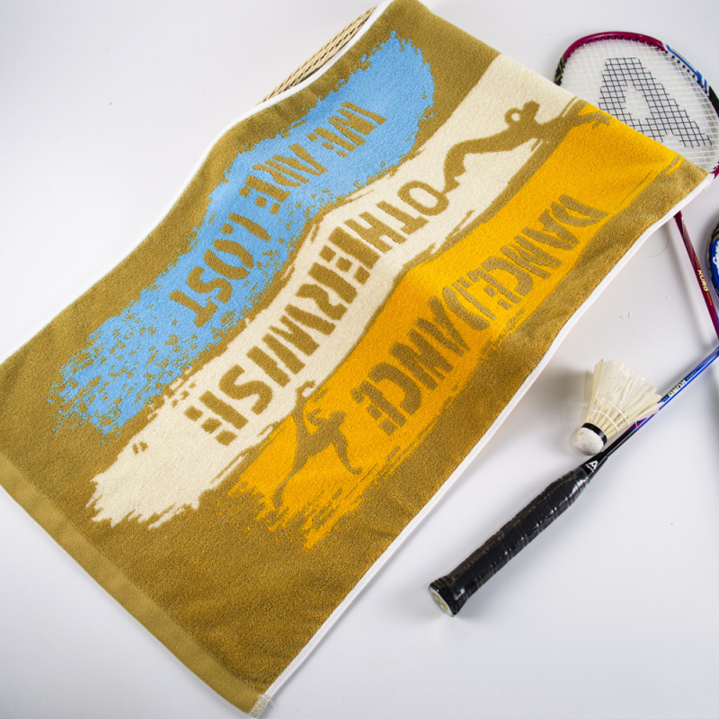 Sportski ručnik, produženi jacquard pamuk ručnik za kupanje, 32S vlakno, 170–200 g, upijajući, brzo sušenje