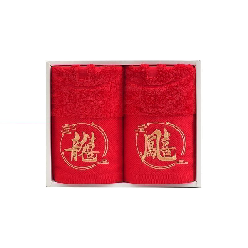 Kāzu dvieļu komplekts, 100% kokvilna, izšūti, daudzvadu diegi, absorbcija 5–10 s