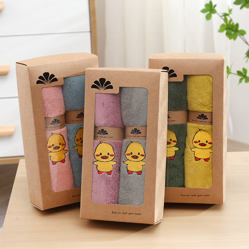 Παιδική πετσέτα μπάνιου με θέμα ένα μικρό παπάκι, Coral Fleece, 90 g, Διαθέσιμη Προσαρμογή, Με Εκτυπωμένο Λογότυπο