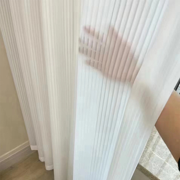 Phantom hálófüggöny poliészter Jacquard - részleges árnyékolás 40–70%, Phantom szálak, anti-zamotan, minták: csíkok, háló, geometrija, levelek, padlótól a mennyezetig