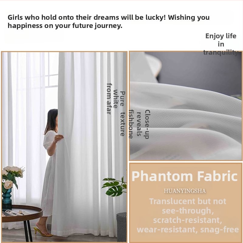 Phantom hálófüggöny poliészter Jacquard - részleges árnyékolás 40–70%, Phantom szálak, anti-zamotan, minták: csíkok, háló, geometrija, levelek, padlótól a mennyezetig