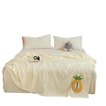 Šešių sluoksnių medvilninės gauzės pledas, lengvas, mažiau nei 300 g, pavasaris–ruduo, vientisas raštas, aukšta kokybė