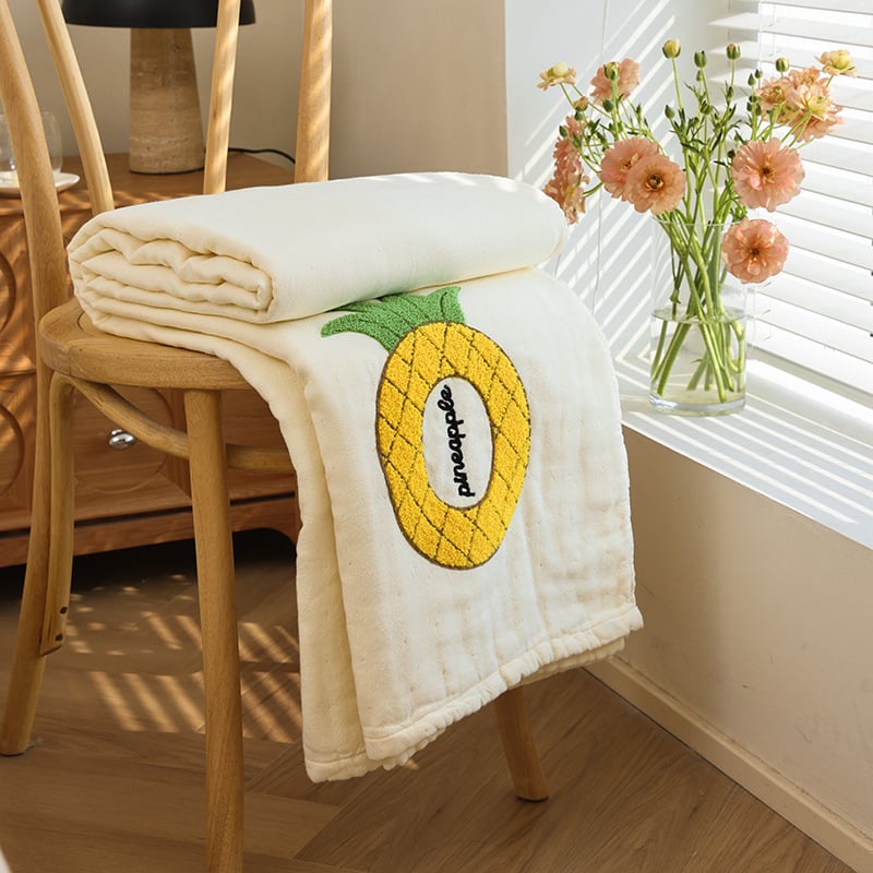 Šešių sluoksnių medvilninės gauzės pledas, lengvas, mažiau nei 300 g, pavasaris–ruduo, vientisas raštas, aukšta kokybė