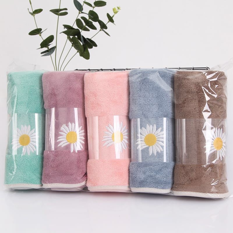Pet komada ručnika od coral fleece za lice: debeli, mekani, upijajući, bez dlačica