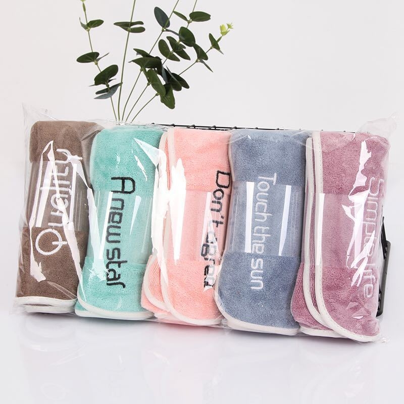 Pet komada ručnika od coral fleece za lice: debeli, mekani, upijajući, bez dlačica