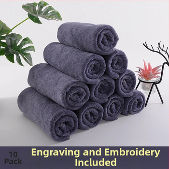 Ručnici za glavu za frizerske salone, salone ljepote i hoteli; debeli, s izvezenim uzorkom, izuzetno upijajući i bez dlačica